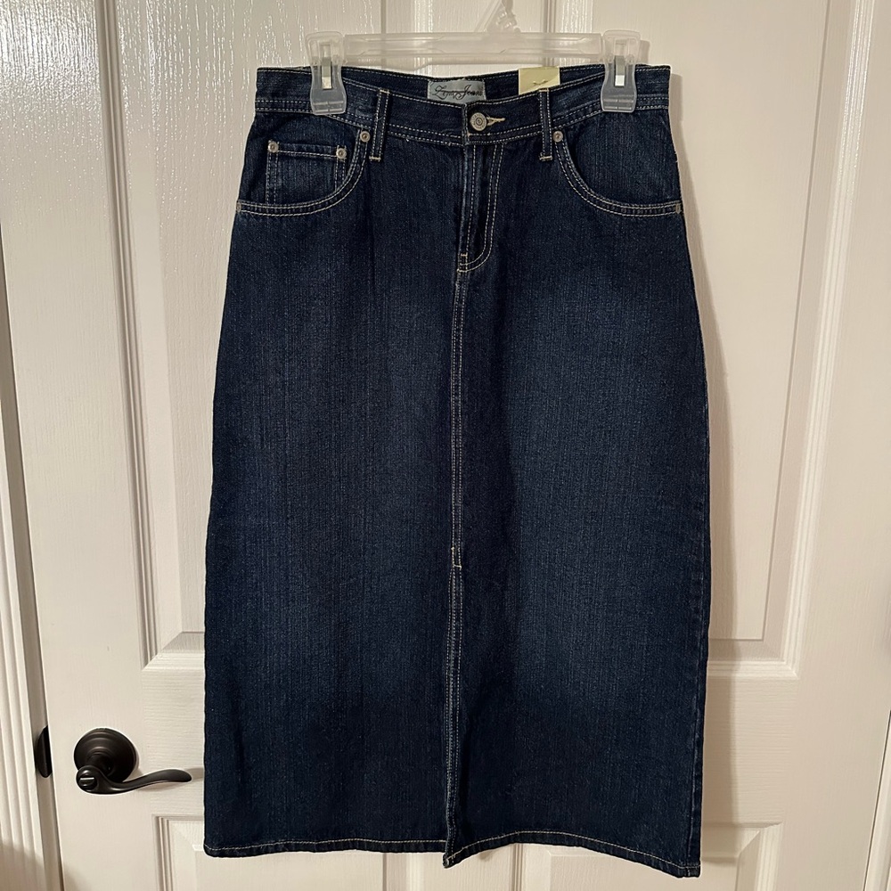 Lena Dark Blue Denim Skirt